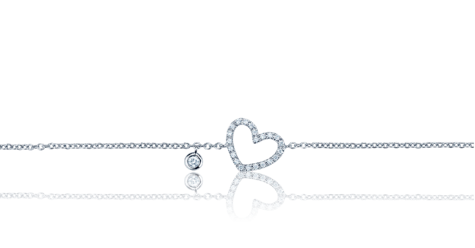 Diamond Heart Bracelet